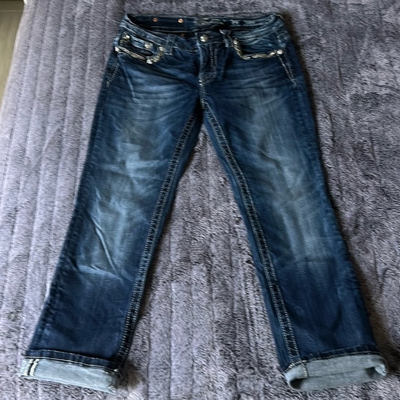 Miss Me Signature Cropped Jeans - Picture 1 of 6